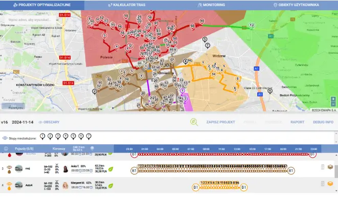 Czytelny podział pracy na rejony dzięki funkcji Obszary w MapGO